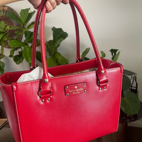 Kate Spade Cherry Red Tote Bag - Picture 2 of 6